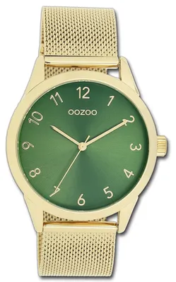 Imagen del producto de Oozoo Damenuhr: Reloj de pulsera para mujer, con correa de metal dorado, movimiento de cuarzo y esfera analógica, modelo D3UOC11324