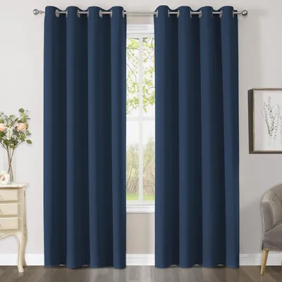 Verdunkelndes Thermogardine mit Ösen, Polyester, 140x290 cm