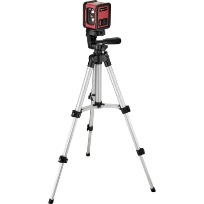 Produktbild von TOOLCRAFT CL12-G Kreuzlinienlaser inkl. Stativ, selbstnivellierend, grüner Laser Reichweite (max.): 12 m