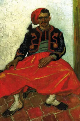Produktbild von Vincent Van Gogh Kunstdruck Bild - Der Zuave Milliet, 1888 (120 x 80 cm)