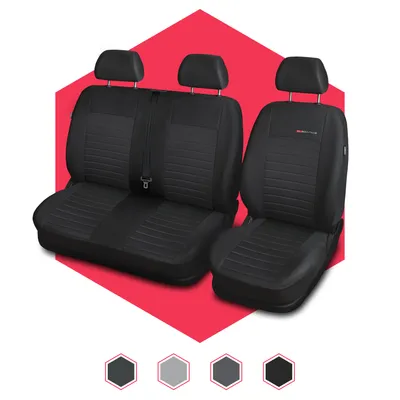 Produktbild von Autositzbezüge Universal Schonbezüge PKW Auto Transporter 1+2 BUS Polyester Grau