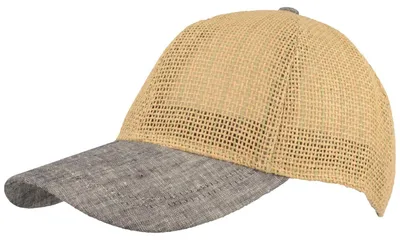 Balke Seegras verstellbare Baseball Cap aus 100% Papier und 100% Leinen in blau