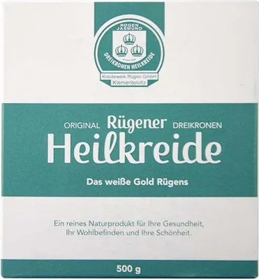 A product shot of a box of Heilkreide powder.