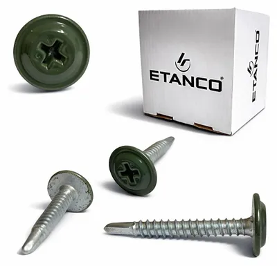 Produktbild von ETANCO GM-B Selbstbohrschrauben für Stahl Dach RAL 6020 Chromoxidgrün 4,2 x 25 mm 250 Stk.