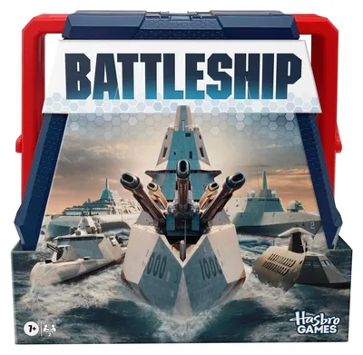 Produktbild von Schiffe versenken Seeschlacht Brettspiel - Klassisches Strategiespiel - 2 Spieler - Ab 7 Jahren - Mit 2 tragbaren Koffern