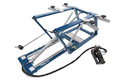 Produktbild von HBM 2500 kg Polierbrücke, Autobrücke, Reifenbrücke, verstellbar, extra niedrig