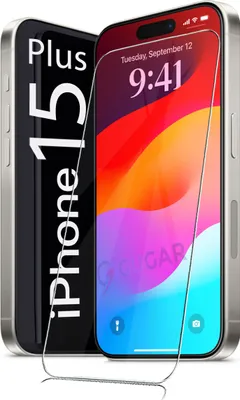 Produktbild von Für iPhone 15 Plus ( 6.7" ) - Panzerglas Glasfolie Display Schutz Folie Glas 9H Hart Echt Glas Displayschutzfolie