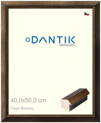 Zdjęcie produktu dla Ramka DANTIK 40x50 | Forgia Bronzea (szkło przezroczyste)