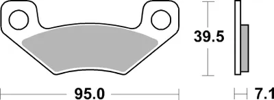 Produktbild von sbs Bremsbeläge Bremsklötze 908SI