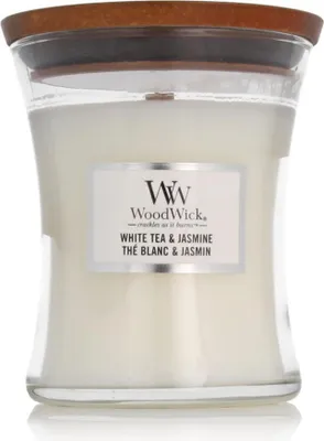 Image de WoodWick - Thé blanc & Jasmin Vase (Thé blanc & Jasmin) - Bougie parfumée 275.0g