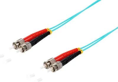 Produktbild von Duplex Patchkabel ST/ST 50/125µ OM3 aqua 5m