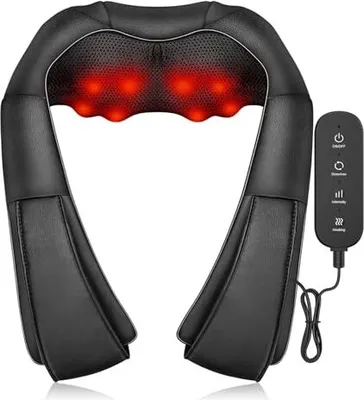 Produktbild von Nackenmassagegeräte, Upgrade von Ikristin Rückenmassaget Fernbedienung, tiefes Gewebe 3D -Kneten Hitze, Shiatsu Hals, Schulter, Fußbein, Heimatauto