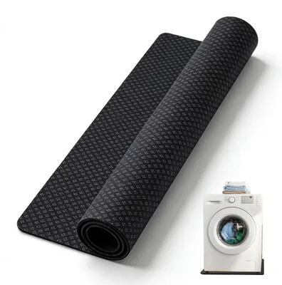 Immagine prodotto di Omgoods - Supporti antivibranti per lavatrici - 60 x 60 cm, tappetino in gomma antiscivolo