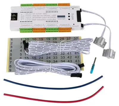 LED-Treppenlicht-Controller, 32 Kanäle, Bewegungssensor, DC 12/24 V