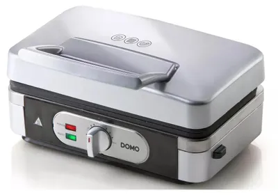 Image de Croque-gaufre-grill 3en1 1000w argent/noir - Domo - DO9136C -