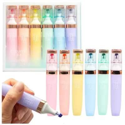 Productafbeelding van Markeerstift Set Pastel Goud Kleurelementen 6 Stuks