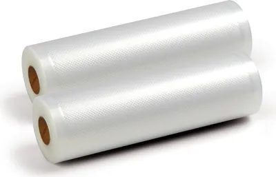 Two rolls of vacuum sealer bags.