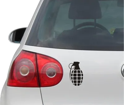 Produktbild von Aufkleber / Autoaufkleber - JDM - Die cut - GRENADE Decal GLOVES Auto Laptop Fenster - Folie Sticker - schwarz - 88mmx149mm