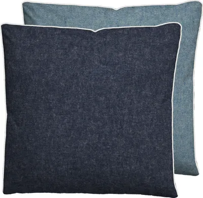 Produktbild von biberna Melange-Flanell Bettwäsche 0840500 MELANGE UNI color: blau, size: 1x 40x40 cm