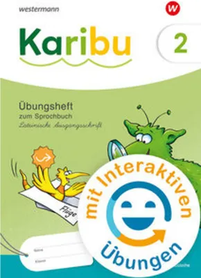 Obrázok produktu pre Karibu 2. Übungsheft. Lateinische Ausgangsschrift mit interaktiven Übungen zum Sprachbuch