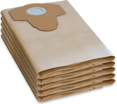 A stack of paper vacuum cleaner bags.
