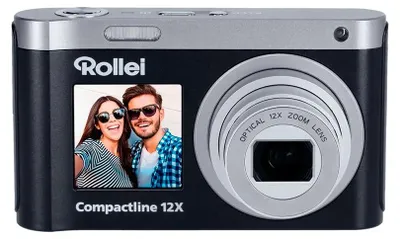 Imagen del producto de Rollei Compactline 12102, 64 megapíxeles, 9200 x 6900 píxeles, sensor CMOS, zoom óptico 12x, resolución 4K Ultra HD, color