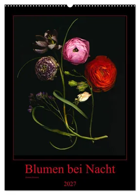 Produktbild von Blumen bei Nacht (Wandkalender 2027 DIN A2 hoch), CALVENDO Monatskalender