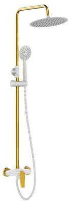 Image de Laveo RUBIO PVR_6GOB Mitigeur de douche avec ensemble, or blanc