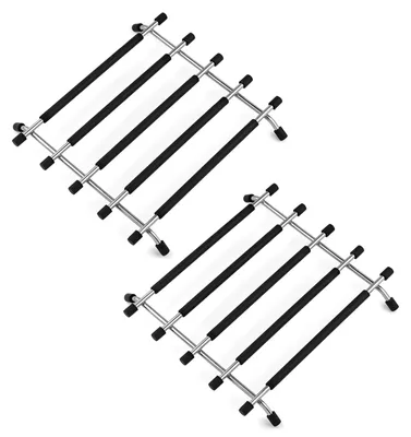 Produktbild von Set aus 2 Edelstahl-Untersetzern für Küchenarbeitsplatten