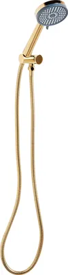 Produktbild von BELIANI Duschkopf mit Brauseschlauch Gold ABS Edelstahl 3 Strahlarten Modern Klassisch Handbrause Set für Badezimmer Dusche