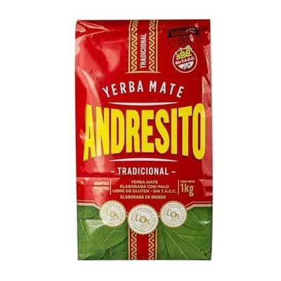 Produktbild von Andresito Tradicional 1000g | Mate Tee aus Argentinien | Loser Tee mit Stängeln