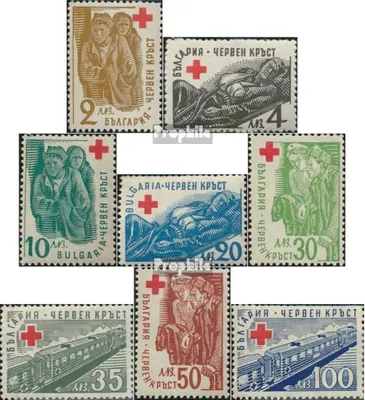 Produktbild von Briefmarken Bulgarien 1947 Mi 582-589 (kompl.Ausg.) postfrisch Rotes Kreuz