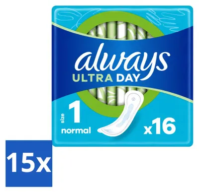 Produktbild von 15 x Always Ultra Normal Damenbinden - Vorteilspackung - 15 Stücke