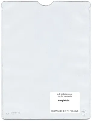 Produktbild von Herma 5020 5020 etui na karty identyfikacyjne - 95x135 mm na bilety/legitymacje dziecięce, tłoczone, odporne na dokumenty
