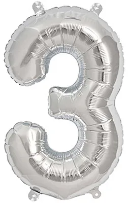 Immagine prodotto di Pallone in foil 3 argento