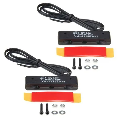 Produktbild von Mini LED Kennzeichenbeleuchtung Set 2 Stück 12V für Motorrad Roller Anhänger
