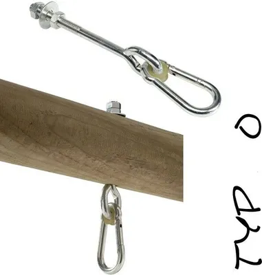 Image de Crochet de balançoire type 0 galvanisé longueur 140mm