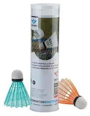 Productafbeelding van Engelhart Angel Sports badminton shuttles, neonkleur - 6 stuks in een verpakking