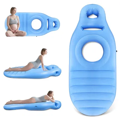 Produktbild von Schwangerschaftskissen, aufblasbar – Bauchlagekissen – Vollständige Unterstützung – Schmerzlinderung – 175 x 65 x 22 cm – PVC-Material – Kissen für die Bauchlage während der Schwangerschaft