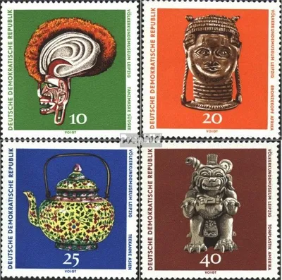 Produktbild von Briefmarken DDR 1971 Mi 1632-1635 (kompl.Ausg.) postfrisch Museum für Völkerkunde