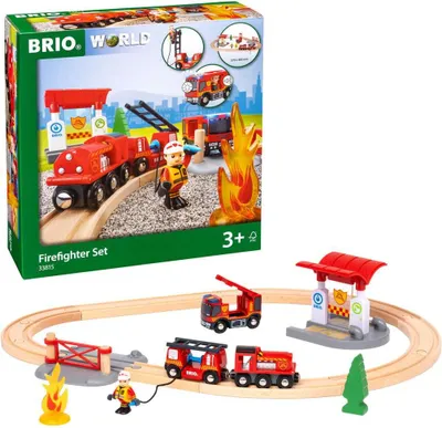 Immagine prodotto di Mondo BRIO - 33815 Set Bahn Feuerwehr
