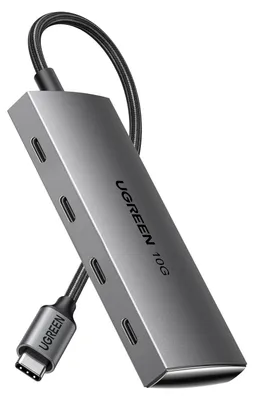 Produktbild von UGREEN USB C Hub 10 Gbps, Adapter mit 4 USB C 3.2 Ports (10cm)