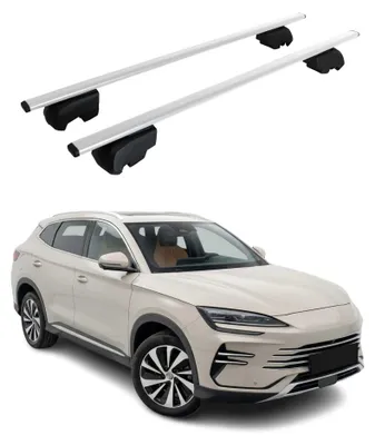 Image de Barres de toit Transversales pour BYD Seal U SUV 2024-2026 Acier Gris 2Pcs, Image générée par une IA