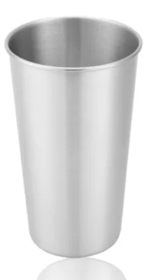 Produktbild von Edelstahlbecher - 500 ml stapelbare Pintbecher - Trinkbecher für Kinder und Erwachsene zu Hause und im Freien