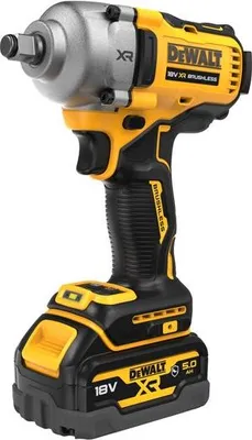 Image de Boulonneuse à chocs 1/2' compacte XR 18V 5.0Ah li-ion brushless DEWALT Jonc de sécurité - DCF891P2G-QW