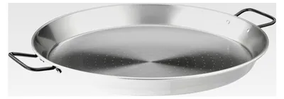 Produktbild von Paella-Pfanne aus poliertem Stahl, grau, 45 cm, 1 Stück