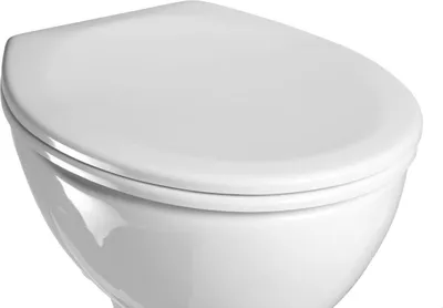 Produktbild von VCM WC Sitz Toilettendeckel Klodeckel Toilettensitz Klo Deckel Brille Klobrille Limone Verstellbare Edelstahlscharniere Weiß