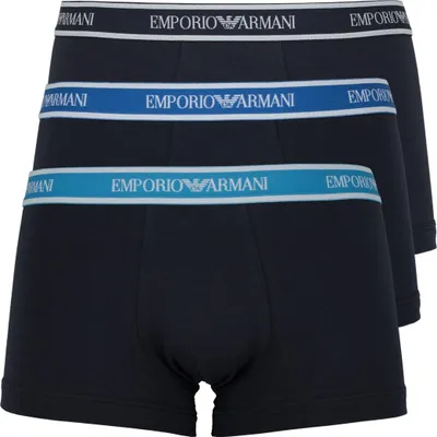 Produktbild von EMPORIO ARMANI 3Pack Boxershorts Stretch Baumwolle Gr.S  Farbe  Navy Navy Navy