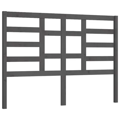 Zdjęcie produktu dla Wezgłowie Łóżka, Szare, 156X4X104 Cm, Lite Drewno Sosnowe Lumarko!