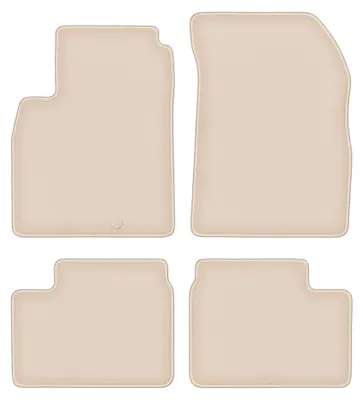 Obrázok produktu pre Velúrové autokoberce pre: Nissan Micra K13 2010-2016 (hatchback) – sada 4 ks, béžové, na mieru – Wielganizator FORTUNA